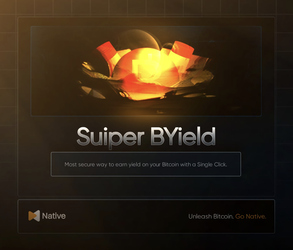 Suiper BYield: Earn Bitcoin Yield with One Click
